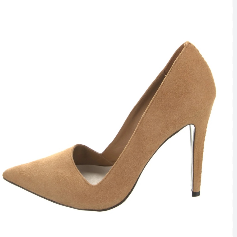 Alice + Olivia | Dina D’Orsey pump camel suede NWOT